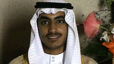 Hamza bin Laden is seen at his wedding in a still from a video seized during the US raid that killed recovered during the May 2011 raid that killed his father Osama. CIA via AP