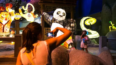 The Kung Fu Panda area at Motiongate Dubai. Reem Mohammed / The National