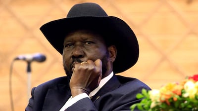 South Sudan President Salva Kiir attends the signing of a peace agreement with the South Sudan rebels aimed to end a war in which tens of thousands of people have been killed, in Khartoum, Sudan June 27, 2018. Reuters