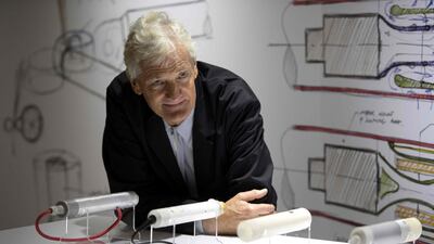 James Dyson founder of Dyson, who brought the Dyson Awards to the UAE last year. AFP