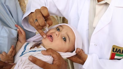 UAE has helped to vaccinate 2.5 million Pakistani children against polio. WAM-Photo