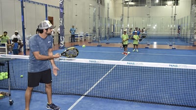 Sheikh Hamdan bin Mohammed, Crown Prince of Dubai, launches the inaugural Dubai Fitness Challenge in 2017. Courtesy Dubai Government Media Office