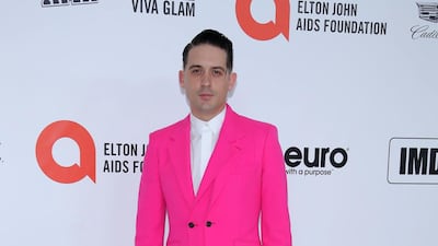 G-Eazy arrives at the 2020 Elton John Aids Foundation Oscar Viewing Party on February 9, 2020, in California. AFP