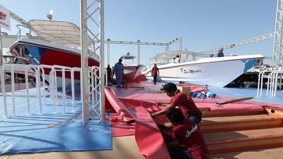 The Dubai International Boat Show, which runs until March 7, will feature more than 45 global and regional launches. Pawan Singh / The National