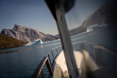 An iceberg floats near Qoornoq, Greenland. EPA