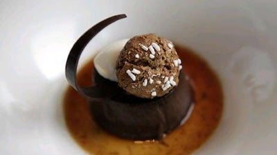 Bunet alla Piemontese, which is available at Frankie's Restaurant & Bar, Abu Dhabi.