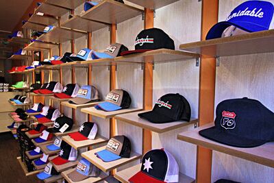 Hats at Taqyeh's shop off Rainbow Street in central Amman. Photo: Charlie Faulkner