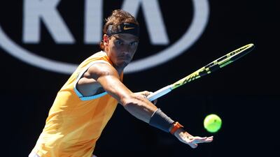 Rafael Nadal was too strong for Tomas Berdych in their Australian Open fourth round clash. Getty Images