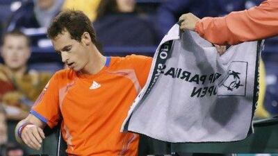 Murray lost to Guillermo Garcia-Lopez in the first round at Indian Wells on Saturday. Danny Moloshok / Reuters