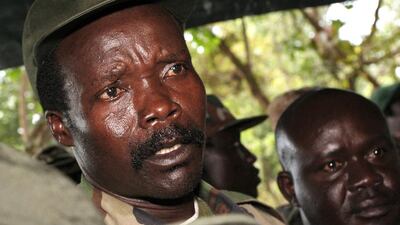 The leader of the Lord's Resistance Army, Joseph Kony, pictured on November 12, 2006. A man claiming to be Dominic Ongwen, one of Kony's top associates, has surrendered himself to US forces, the Obama administration said on Tuesday. Stuart Price, File, Pool/AP Photo