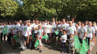 A trash clean-up event in London. Plogolution