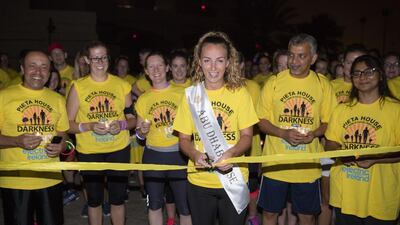 The Darkness into Light walk in Abu Dhabi on May 6 will raise awareness of mental health. Courtesy St Regis Abu Dhabi