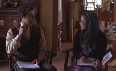 Rami Malek starred as Andy in 'Gilmore Girls' back in 2004. Seen here with Keiko Agena who played Lane Kim in the series, which ran from 2000 until 2007. Courtesy Netflix
