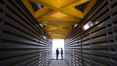 Construction of the building was delayed in 2008 by the recession but restarted again in 2011. Oli Scarff / Getty Images