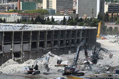 The rebuild at Camp Nou means Barcelona will be playing at the Olympic Stadium for at least 18 months. AFP