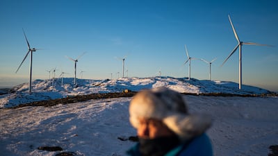 The Storheia wind farm in Norway. The country plays a balancing role in European power capacity. AFP