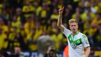 Kevin De Bruyne has been linked with a move to Manchester City this summer although Wolfsburg insist they have not received any bid. John MacDougall / AFP