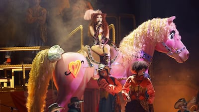 US singer Chappell Roan (C) performs during the 67th annual Grammy Awards ceremony. EPA