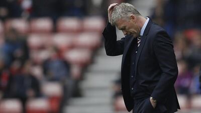 Britain Football Soccer - Sunderland v AFC Bournemouth - Premier League - Stadium of Light - 29/4/17 Sunderland manager David Moyes looks dejected Action Images via Reuters / Lee Smith Livepic EDITORIAL USE ONLY. No use with unauthorized audio, video, data, fixture lists, club/league logos or "live" services. Online in-match use limited to 45 images, no video emulation. No use in betting, games or single club/league/player publications. Please contact your account representative for further details.