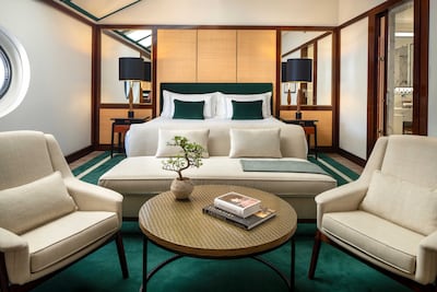 Studio Deluxe bed at Portrait Milano. Photo: The Leading Hotels of the World