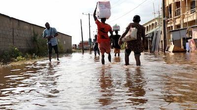 Rising urbanisation in Africa means more people are affected by floods. AFP