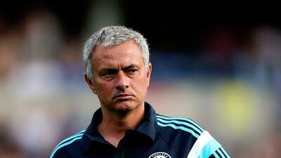 Chelsea manager Jose Mourinho looks on ahead of the pre season friendly match between Wycombe Wanderers and Chelsea at Adams Park on July 16, 2014 in High Wycombe, England. Ben Hoskins/Getty Images