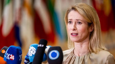 EU foreign policy chief Kaja Kallas makes her concerns known about the alleged plan. AP