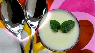 Sally Prosser's white chocolate mousse.