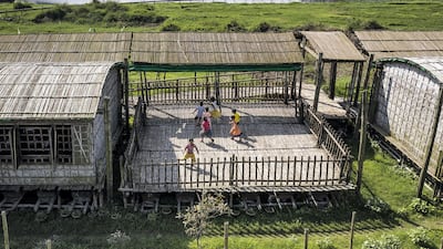 The open-air platform where children can play.