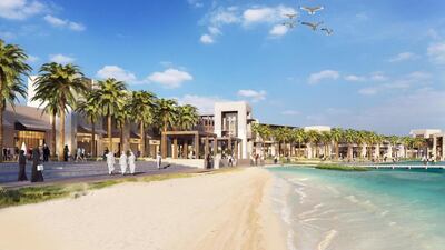 Kalba Waterfront will have a new lagoon-facing hotel. Courtesy Eagle Hills