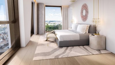 The master bedroom. Courtesy Northacre