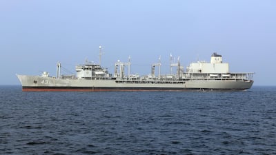 The British-built ship became part of the Iranian naval fleet in 1984. Iranian army via AP