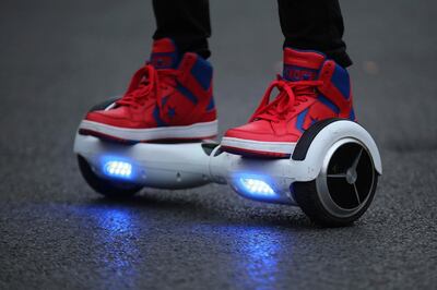 Hoverboards are notorious for explosive battery defect. Getty