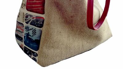 The luxury Italian car manufacturer Alfa Romeo has teamed up with the UAE-based company Ethical Muse to offer a reusable bag made of upcycled tyres and coffee rucksacks made out of jute, the fibre originating from tropical plants. Courtesy Ethical Muse