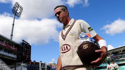 Kevin Pietersen leaves the field after scoring an unbeaten 355 for Surrey. The evening before, Pietersen was told he would not be part of England's future plans. Dan Mullan / Getty