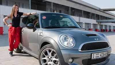 Anastasia Bachvarova thought Mini Coopers were like toy cars before she got behind the wheel of her S version and realised the power that lies underneath its bonnet. Duncan Chard for The National