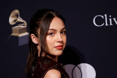 Olivia Rodrigo, winner of Best New Artist last year, is nominated for six Grammys. AFP