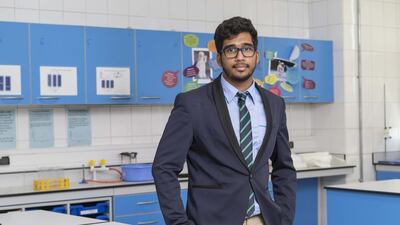 Mohammed Al Dhaheri, a student in Al Yasmina School in Abu Dhabi, hopes to pursue his bachelor’s in Japan. Antonie Robertson / The National
