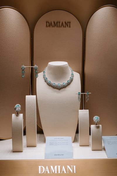 Gioia del Mare (Joy of the Sea) jewellery set, inspired by Portofino, is part of the Ode All’Italia high jewellery collection. Photo: Damiani
