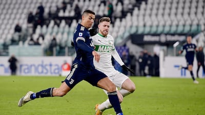 22) Goal No 22 arrived in the Serie A win against Sassuolo at the Allianz Stadium on January 10. Getty