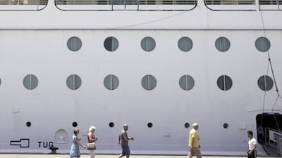 A cruise ship in Dubai. The question of how VAT refunds for tourists would be organised remains open. Jaime Puebla / The National
