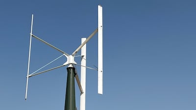 Vertical axis wind turbines are gaining popularity in cities where larger, horizontal axis versions aren’t as practical. Cody Combs / The National