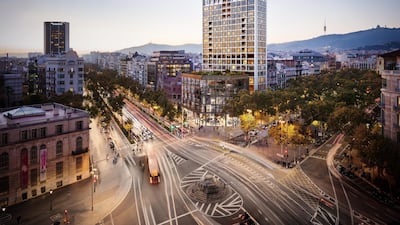 The property is located on the corner of Avinguda Diagonal and Passeig De Gracia. Courtesy Savills