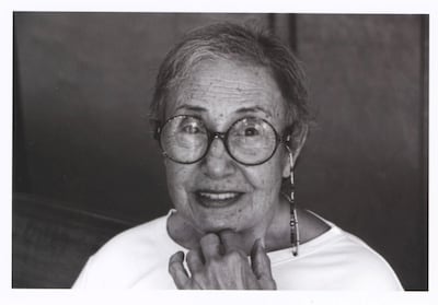 Artist Huguette Caland began her career at the American University of Beirut. Photo: Tate St Ives