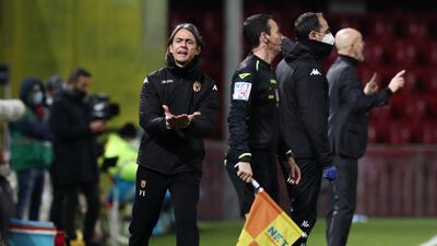 Benevento manager Filippo Inzaghi. Getty