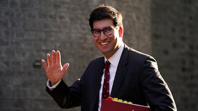Secretary of State for Environment, Food and Rural Affairs Ranil Jayawardena arrives for the new Cabinet meeting. AP