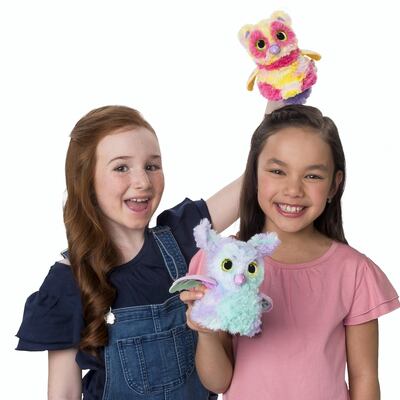 Hatchimals are stuffed birds that 'hatch' themselves into existence