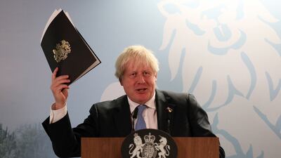 Boris Johnson's speech on energy was expected to be his last major policy intervention as prime minister. AFP