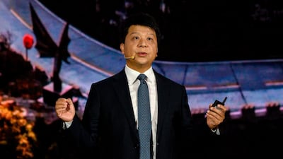 "The US government still persists in attacking Huawei, but what will that bring to the world?" the company's rotating chairman Guo Ping said during the Huawei Global Analyst Summit 2020 at its Shenzhen headquarters on Monday. AFP / NOEL CELIS