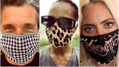 Celebrities such as Patrick Dempsey, Kerry Washington and Lady Gaga have all taken to social media to urge their followers to wear face masks.